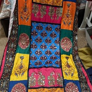 Women party dupatta multicolor